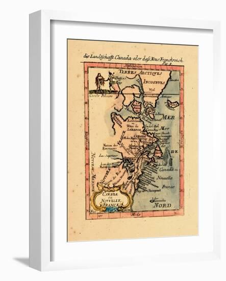 1686, Connecticut, Greenland, Maine, Massachusetts, New Brunswick, New Hampshire-null-Framed Giclee Print