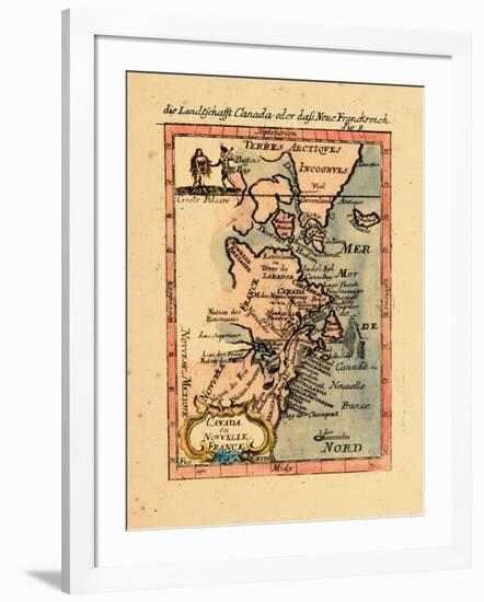 1686, Connecticut, Greenland, Maine, Massachusetts, New Brunswick, New Hampshire-null-Framed Giclee Print