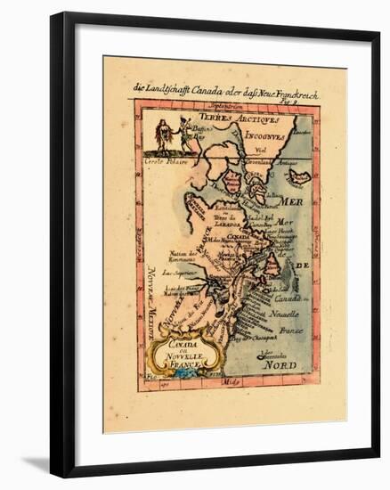 1686, Connecticut, Greenland, Maine, Massachusetts, New Brunswick, New Hampshire-null-Framed Giclee Print