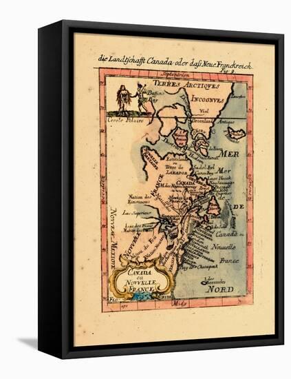 1686, Connecticut, Greenland, Maine, Massachusetts, New Brunswick, New Hampshire-null-Framed Stretched Canvas