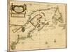 1687, Connecticut, Maine, Maryland, Massachusetts, New Brunswick, New Hampshire, New Jersey-null-Mounted Giclee Print