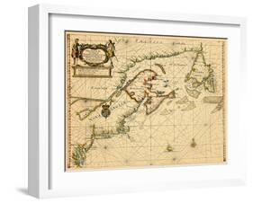 1687, Connecticut, Maine, Maryland, Massachusetts, New Brunswick, New Hampshire, New Jersey-null-Framed Giclee Print