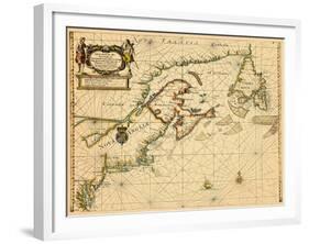 1687, Connecticut, Maine, Maryland, Massachusetts, New Brunswick, New Hampshire, New Jersey-null-Framed Giclee Print