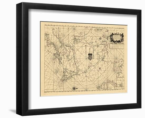 1689, A Chart of ye North part of/AMERICA./For Hudsons Bay Comonly called ye/NORTH WEST PASSAGE-null-Framed Giclee Print