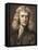 1689 Sir Isaac Newton Portrait Young-Paul Stewart-Framed Stretched Canvas