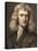 1689 Sir Isaac Newton Portrait Young-Paul Stewart-Stretched Canvas