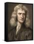 1689 Sir Isaac Newton Portrait Young-Paul Stewart-Framed Stretched Canvas