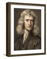 1689 Sir Isaac Newton Portrait Young-Paul Stewart-Framed Photographic Print