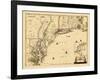 1690, New England, Connecticut, Maine, Massachusetts, New Hampshire, New Jersey, New York-null-Framed Giclee Print