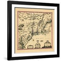 1694, Connecticut, Maine, Maryland, Massachusetts, New Hampshire, New Jersey, New York-null-Framed Giclee Print