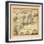 1694, Connecticut, Maine, Maryland, Massachusetts, New Hampshire, New Jersey, New York-null-Framed Giclee Print
