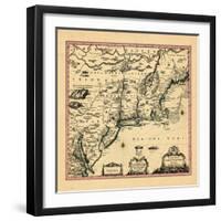 1694, Connecticut, Maine, Maryland, Massachusetts, New Hampshire, New Jersey, New York-null-Framed Giclee Print