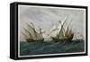 16th Century Caravels-Rafael Monleon Y Torres-Framed Stretched Canvas