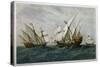 16th Century Caravels-Rafael Monleon Y Torres-Stretched Canvas