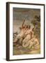 16th Century Fresco in Hall of Zodiac of Palazzo Odescalchi at Bassano Romano, Lazio, Italy-null-Framed Giclee Print