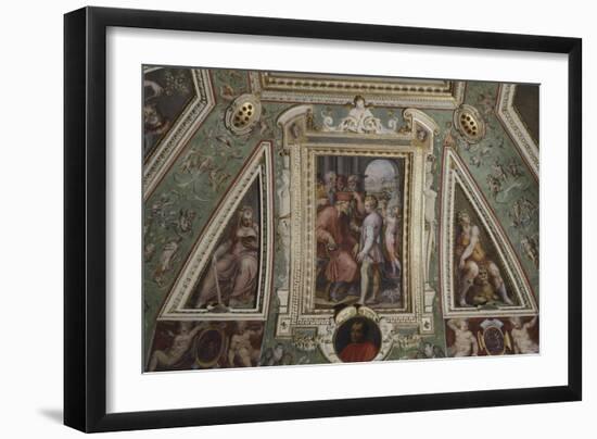 16th Century Fresco, Room of Cosimo Il Vecchio, Palazzo Vecchio, Florence, Italy, 16th Century-null-Framed Giclee Print