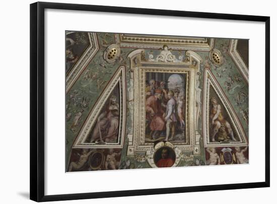 16th Century Fresco, Room of Cosimo Il Vecchio, Palazzo Vecchio, Florence, Italy, 16th Century-null-Framed Giclee Print