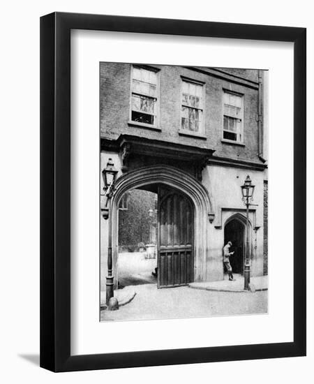 16th Century Gateway to the Charterhouse, London, 1926-1927-Joel-Framed Giclee Print