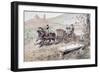 16th Century Horse Drawn Open Carriage, 1886-Armand Jean Heins-Framed Giclee Print