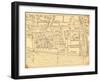 16Th Century Map of London-null-Framed Giclee Print