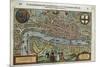 16th-Century Map of London-null-Mounted Giclee Print