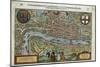 16th-Century Map of London-null-Mounted Giclee Print