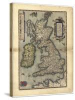 16th Century Map of the British Isles-Library of Congress-Stretched Canvas