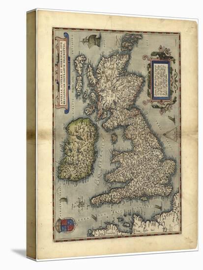 16th Century Map of the British Isles-Library of Congress-Stretched Canvas