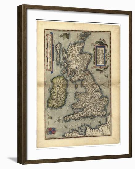 16th Century Map of the British Isles-Library of Congress-Framed Photographic Print