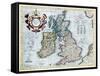 16th Century Map of the British Isles-Georgette Douwma-Framed Stretched Canvas