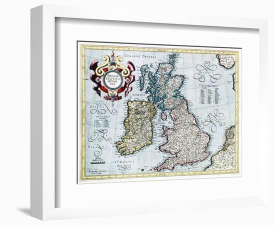 16th Century Map of the British Isles-Georgette Douwma-Framed Photographic Print