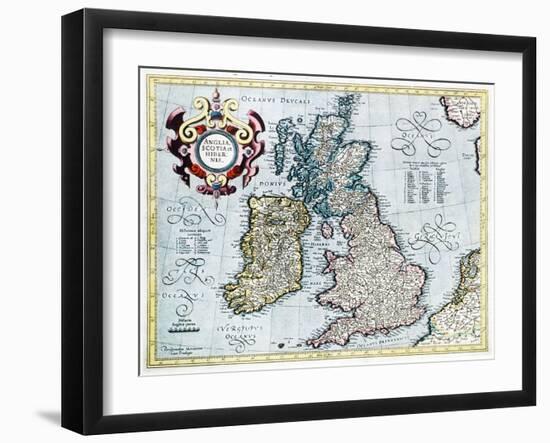 16th Century Map of the British Isles-Georgette Douwma-Framed Premium Photographic Print