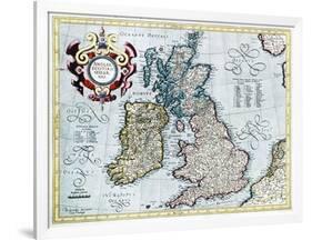 16th Century Map of the British Isles-Georgette Douwma-Framed Photographic Print