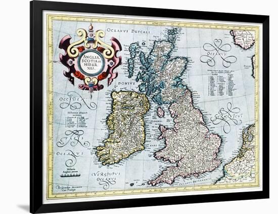 16th Century Map of the British Isles-Georgette Douwma-Framed Photographic Print