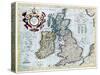 16th Century Map of the British Isles-Georgette Douwma-Stretched Canvas