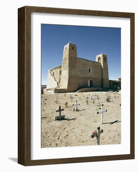 16th Century Mission San Estevan Del Rey, Acoma Pueblo, New Mexico, USA-Walter Rawlings-Framed Photographic Print