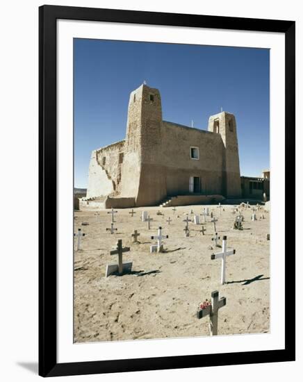 16th Century Mission San Estevan Del Rey, Acoma Pueblo, New Mexico, USA-Walter Rawlings-Framed Photographic Print