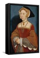 16th century oil painting of Jane Seymour, Queen of England.-Vernon Lewis Gallery-Framed Stretched Canvas