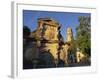 16th Century Ornamental Fountain in the Plaza Santa Maria at Sunrise, Baeza, Jaen, Andalucia, Spain-Tomlinson Ruth-Framed Photographic Print