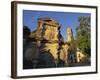 16th Century Ornamental Fountain in the Plaza Santa Maria at Sunrise, Baeza, Jaen, Andalucia, Spain-Tomlinson Ruth-Framed Photographic Print