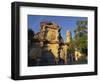 16th Century Ornamental Fountain in the Plaza Santa Maria at Sunrise, Baeza, Jaen, Andalucia, Spain-Tomlinson Ruth-Framed Photographic Print