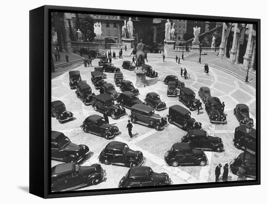 16th Century Piazza Del Campidoglio During Fascists' Celeb. of 4th Anniversary of talian Empire-Carl Mydans-Framed Stretched Canvas