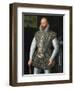 16th century portrait painting of Sir Walter Raleigh.-Vernon Lewis Gallery-Framed Art Print