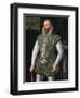 16th century portrait painting of Sir Walter Raleigh.-Vernon Lewis Gallery-Framed Art Print