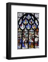 16th-century stained glass windows set in the north wall of Saint Joan of Arc's church, Rouen-Godong-Framed Photographic Print