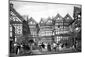 16th Century Timberwork at Little Moreton, 1925-Joseph Nash-Mounted Giclee Print