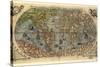 16th Century World Map-Library of Congress-Stretched Canvas