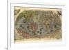 16th Century World Map-Library of Congress-Framed Photographic Print