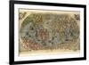 16th Century World Map-Library of Congress-Framed Photographic Print