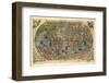 16th Century World Map-Library of Congress-Framed Photographic Print